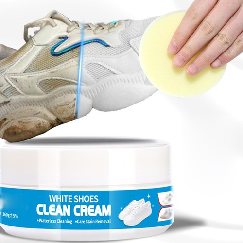 White shoe cleaner cream - white,